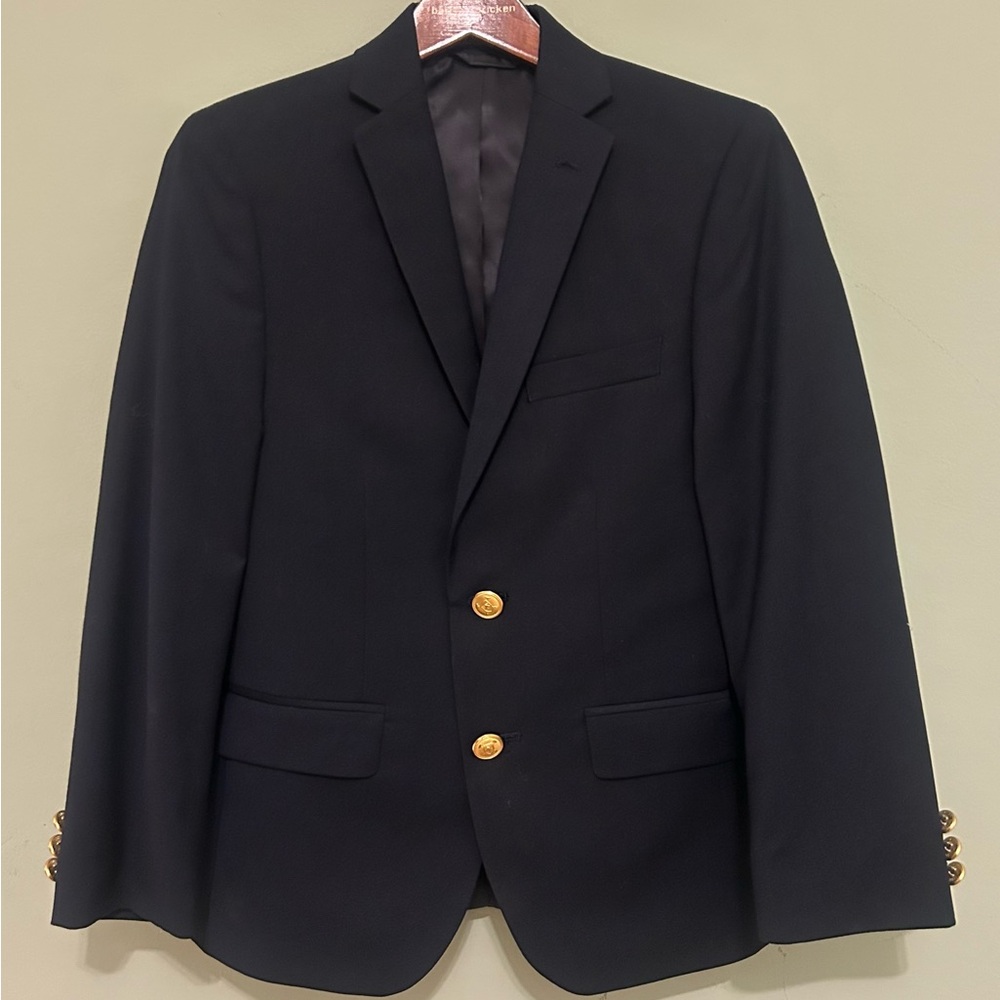 Ralph Lauren Navy Blue Blazer with Gold Buttons Boys size 10